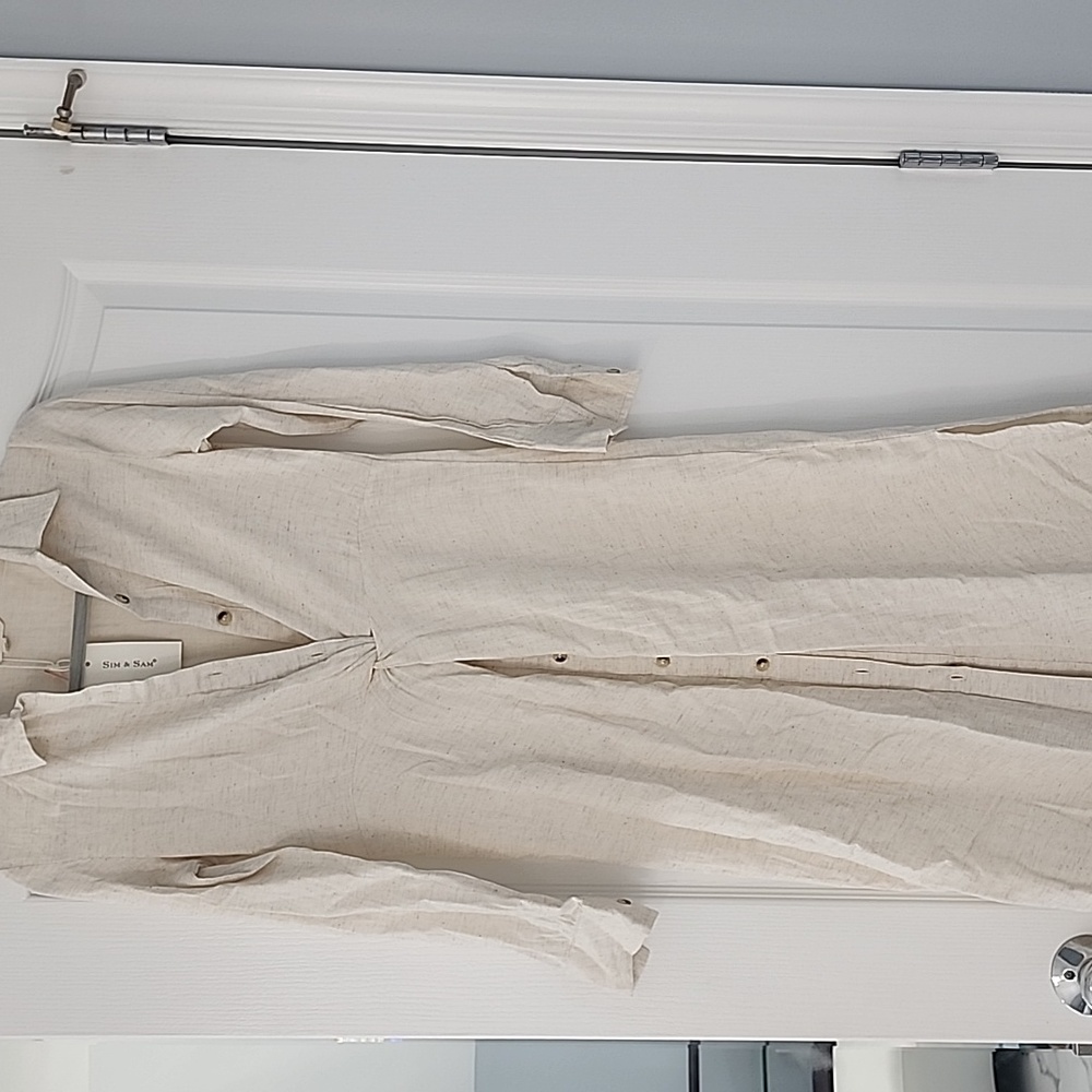 Sim & Sam Collared Button Down Dress